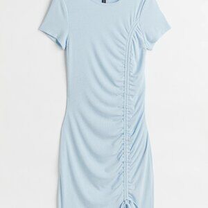 Mini light blue bodycon dress